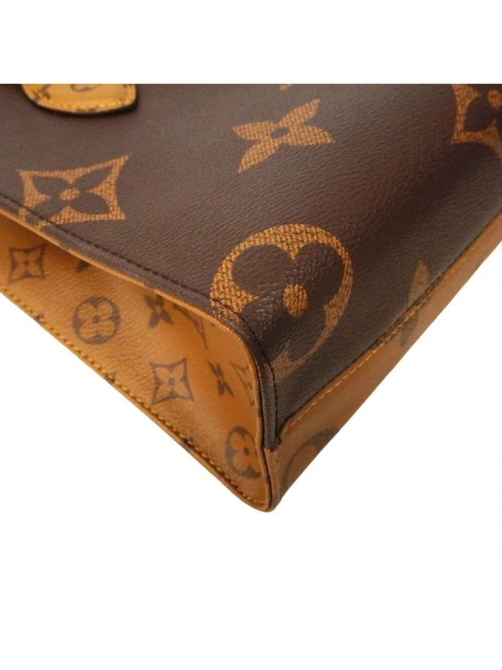 Louis Vuitton Handbag Monogram Giant Reverse On The Go PM Brown 2-Way